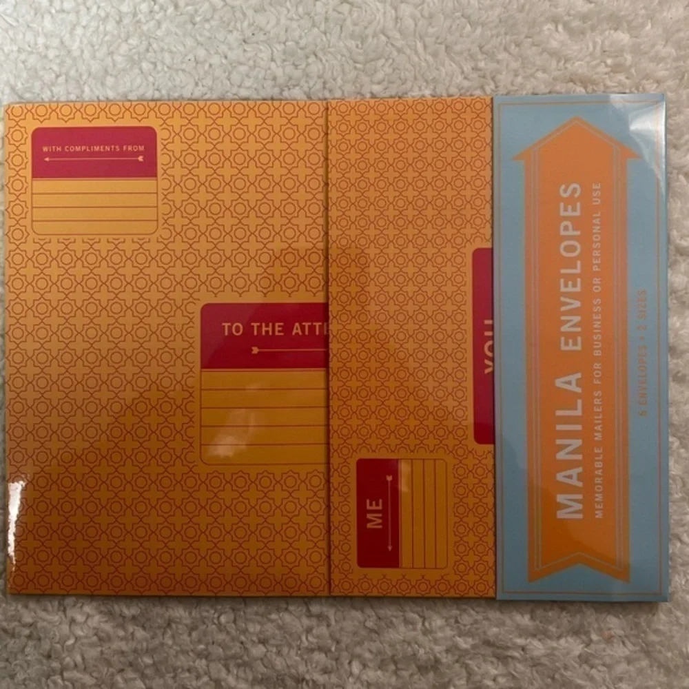 Knock Knock 6 Pack of Manila Not Vanilla Envelopes